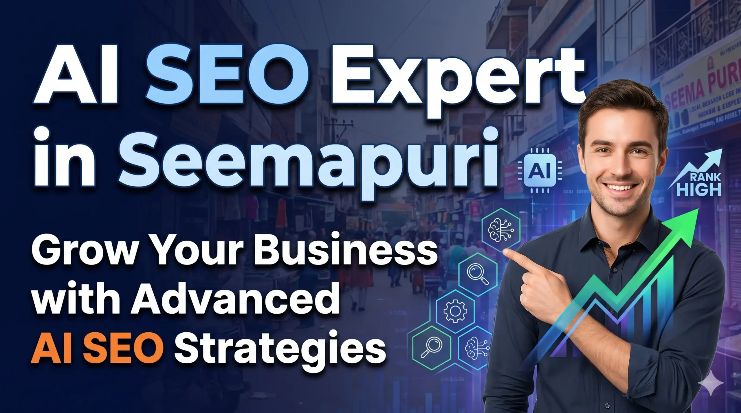AI SEO Expert in Seemapuri helping businesses grow with AI SEO strategies in Delhi and India